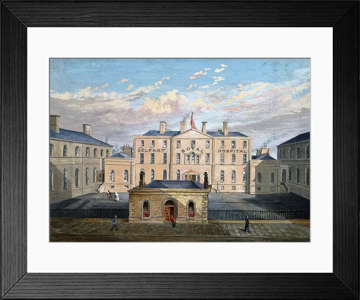 Framed Print : Royal Belfast Hospital: the courtyard. Creator: Unknown Framed Print : Royal Belfast Hospital: the courtyard. Creator: Unknown