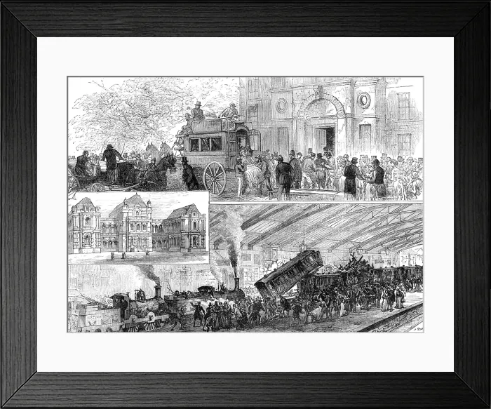 Framed Print : The Fatal Railway Collision at Blackburn, 1881. Creator: Unknown Framed Print : The Fatal Railway Collision at Blackburn, 1881. Creator: Unknown