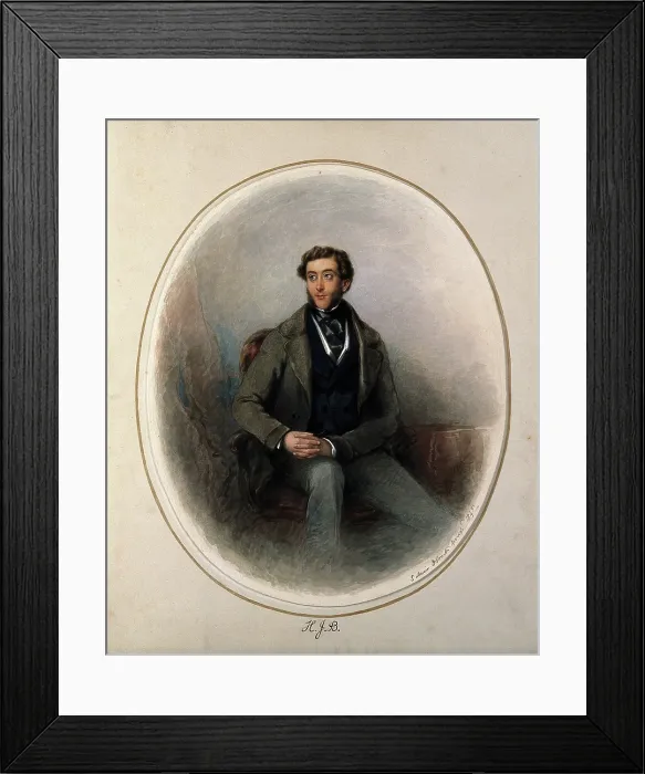 Framed Print : Henry Joseph Bradfield, 1845. Creator: ED Smith Framed Print : Henry Joseph Bradfield, 1845. Creator: ED Smith