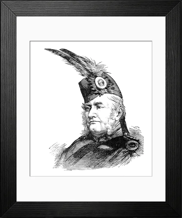 Framed Print : Review of the Scottish Volunteers: Lieut.-Col. Cluny Macpherson, Commanding 1st Inverness, 1881. Creator: Unknown Framed Print : Review of the Scottish Volunteers: Lieut.-Col. Cluny Macpherson, Commanding 1st Inverness, 1881. Creator: Unknown