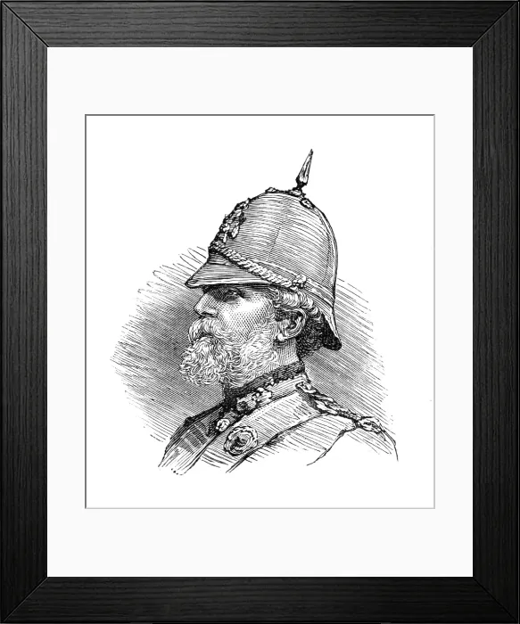 Framed Print : Review of Scottish Volunteers: Lieut.-Col. Sir G. H. Scott Douglas, Commanding Border Rifles, 1881. Creator: Unknown Framed Print : Review of Scottish Volunteers: Lieut.-Col. Sir G. H. Scott Douglas, Commanding Border Rifles, 1881. Creator: Unknown