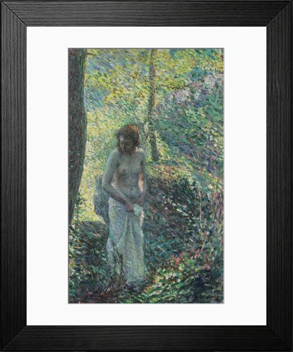 Framed Print : Young Girl in a Wood, 1897. Creator: Lebasque, Henri (1865-1937) Framed Print : Young Girl in a Wood, 1897. Creator: Lebasque, Henri (1865-1937)