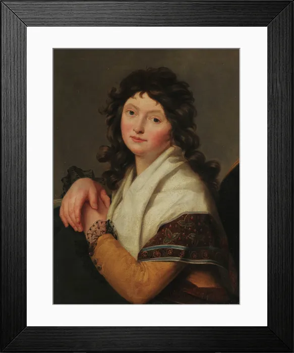 Framed Print : Portrait of Lucile Desmoulins, nee Duplessis (1770-1794), 1791. Creator: Regnault, Jean-Baptiste (1754-1829) Framed Print : Portrait of Lucile Desmoulins, nee Duplessis (1770-1794), 1791. Creator: Regnault, Jean-Baptiste (1754-1829)