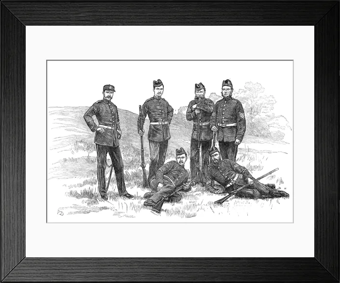 Framed Print : The Scottish Volunteers: 2nd Lanarkshire, 1881. Creator: Unknown Framed Print : The Scottish Volunteers: 2nd Lanarkshire, 1881. Creator: Unknown