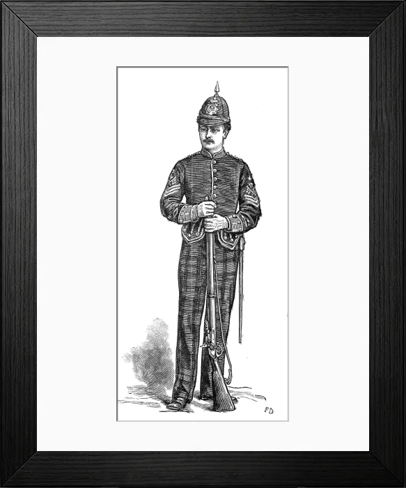 Framed Print : The Scottish Volunteers: 1st Aberdeenshire (Full Dress), 1881. Creator: Unknown Framed Print : The Scottish Volunteers: 1st Aberdeenshire (Full Dress), 1881. Creator: Unknown
