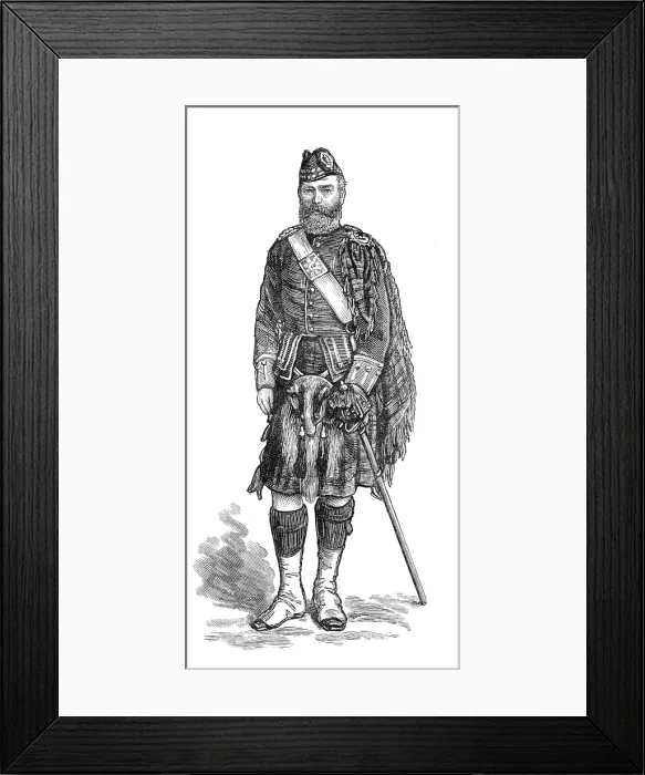 Framed Print : The Scottish Volunteers: Officer 3rd Forfar (Dundee Highlanders), 1881. Creator: Unknown Framed Print : The Scottish Volunteers: Officer 3rd Forfar (Dundee Highlanders), 1881. Creator: Unknown