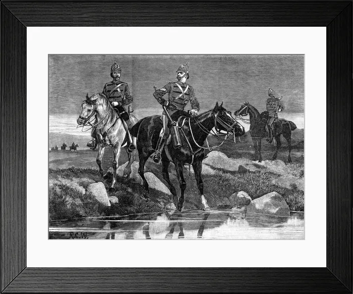 Framed Print : The Scottish Volunteers: Border Rifles: 1st Roxburgh Mounted Rifles, 1881. Creator: Unknown Framed Print : The Scottish Volunteers: Border Rifles: 1st Roxburgh Mounted Rifles, 1881. Creator: Unknown