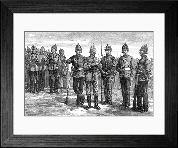 Framed Print : The Royal Visit to Edinburgh: The Scottish Volunteers, 1881. Creator: Unknown Framed Print : The Royal Visit to Edinburgh: The Scottish Volunteers, 1881. Creator: Unknown