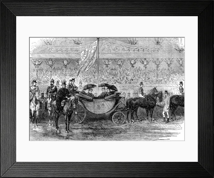 Framed Print : Royal Review of Scottish Volunteers at Edinburgh: The Queen's Carriage at the Saluting Point, 1881. Creator: Unknown. Royal Review of Scottish Volunteers at Edinburgh: The Queen's Carriage at the Saluting Point, 1881. Creator: Unknown Framed Print : Royal Review of Scottish Volunteers at Edinburgh: The Queen's Carriage at the Saluting Point, 1881. Creator: Unknown. Royal Review of Scottish Volunteers at Edinburgh: The Queen's Carriage at the Saluting Point, 1881. Creator: Unknown