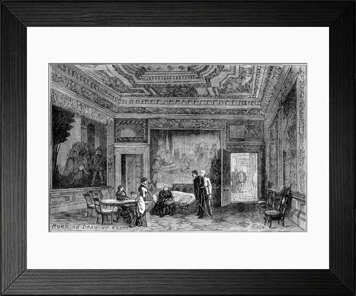 Framed Print : The Royal Visit to Edinburgh: Morning Drawing Room, Holyrood Palace, 1881. Creator: Unknown Framed Print : The Royal Visit to Edinburgh: Morning Drawing Room, Holyrood Palace, 1881. Creator: Unknown