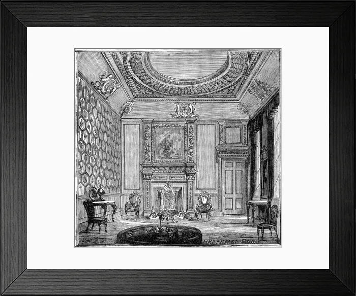 Framed Print : The Royal Visit to Edinburgh: Breakfast Room, Holyrood Palace, 1881. Creator: Unknown Framed Print : The Royal Visit to Edinburgh: Breakfast Room, Holyrood Palace, 1881. Creator: Unknown