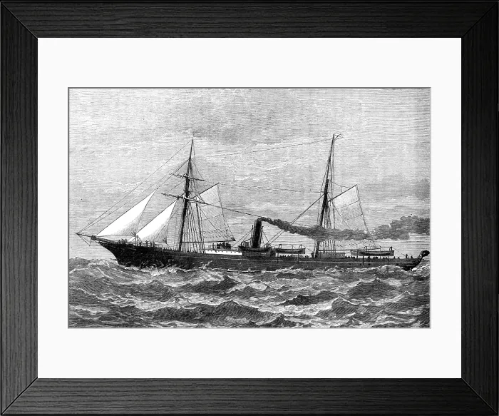 Framed Print : The Union Company's screw steam-ship Teuton, wrecked at Quoin Point, near Cape Agulhas, 1881. Creator: Unknown. The Union Company's screw steam-ship Teuton, wrecked at Quoin Point, near Cape Agulhas, 1881. Creator: Unknown Framed Print : The Union Company's screw steam-ship Teuton, wrecked at Quoin Point, near Cape Agulhas, 1881. Creator: Unknown. The Union Company's screw steam-ship Teuton, wrecked at Quoin Point, near Cape Agulhas, 1881. Creator: Unknown