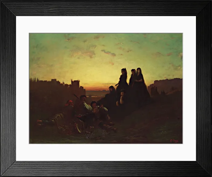 Framed Print : The Serenade, c1863. Creator: Dore, Gustave (1832-1883) Framed Print : The Serenade, c1863. Creator: Dore, Gustave (1832-1883)