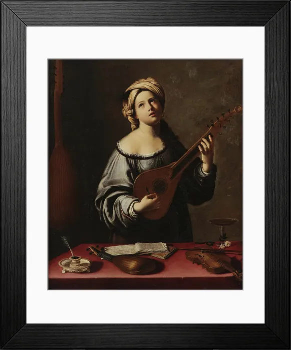 Framed Print : Allegory of Music, Early 17th century. Creator: Gramatica (Grammatica), Antiveduto (1571-1626) Framed Print : Allegory of Music, Early 17th century. Creator: Gramatica (Grammatica), Antiveduto (1571-1626)