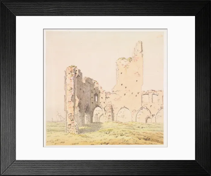 Framed Print : Monastery ruin Eldena near Greifswald, 1814. Creator: Friedrich, Caspar David (1774-1840) Framed Print : Monastery ruin Eldena near Greifswald, 1814. Creator: Friedrich, Caspar David (1774-1840)