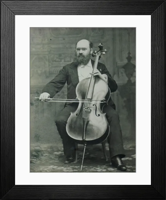 Framed Print : Portrait of the cellist and composer Wilhelm Fitzenhagen (1848-1890), 1888. Creator: Anonymous Framed Print : Portrait of the cellist and composer Wilhelm Fitzenhagen (1848-1890), 1888. Creator: Anonymous