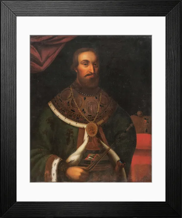 Framed Print : Vakhtang VI, King of Kartli (1675-1737), Between 1716 and 1724. Creator: Anonymous Framed Print : Vakhtang VI, King of Kartli (1675-1737), Between 1716 and 1724. Creator: Anonymous