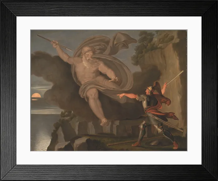 Framed Print : Fingal's Battle with the Spirit of Loda, 1797. Creator: Carstens, Asmus Jacob (1754-1798). Fingal's Battle with the Spirit of Loda, 1797. Creator: Carstens, Asmus Jacob (1754-1798) Framed Print : Fingal's Battle with the Spirit of Loda, 1797. Creator: Carstens, Asmus Jacob (1754-1798). Fingal's Battle with the Spirit of Loda, 1797. Creator: Carstens, Asmus Jacob (1754-1798)