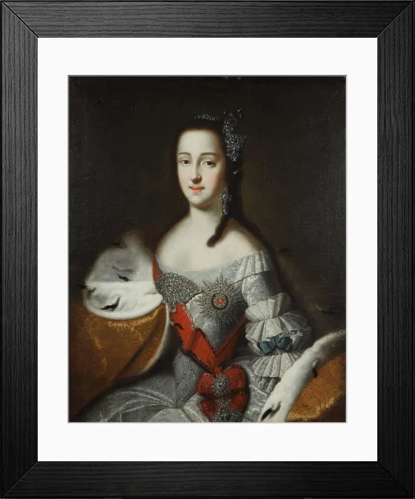 Framed Print : Portrait of Princess Sophie Augusta Frederica von Anhalt-Zerbst, c1750. Creator: Anonymous Framed Print : Portrait of Princess Sophie Augusta Frederica von Anhalt-Zerbst, c1750. Creator: Anonymous