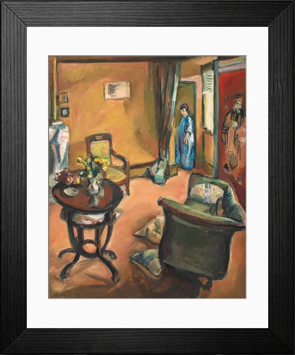 Framed Print : Interior, 1914. Creator: Friesz, Achille-Emile-Othon (1879-1949) Framed Print : Interior, 1914. Creator: Friesz, Achille-Emile-Othon (1879-1949)