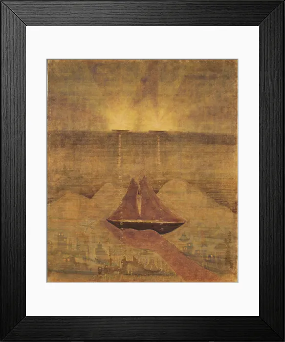 Framed Print : Sonata No. 5 (Sonata of the Sea). Andante, 1908. Creator: Ciurlionis, Mikalojus Konstantinas (1875-1911) Framed Print : Sonata No. 5 (Sonata of the Sea). Andante, 1908. Creator: Ciurlionis, Mikalojus Konstantinas (1875-1911)