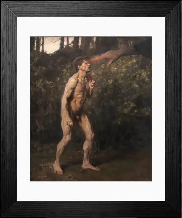 Framed Print : Cain, 1891. Creator: Paulsen, Julius (1860-1940) Framed Print : Cain, 1891. Creator: Paulsen, Julius (1860-1940)
