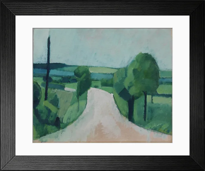 Framed Print : Road near Faborg on Funen, 1920. Creator: Giersing, Harald (1881-1927) Framed Print : Road near Faborg on Funen, 1920. Creator: Giersing, Harald (1881-1927)