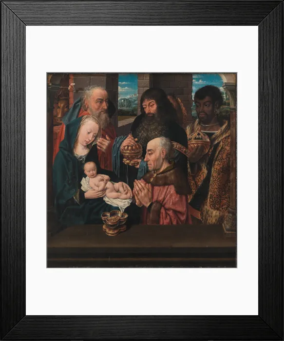 Framed Print : The Adoration of the Magi, c1500. Creator: Goes, Hugo, van der (1435-1482) Framed Print : The Adoration of the Magi, c1500. Creator: Goes, Hugo, van der (1435-1482)