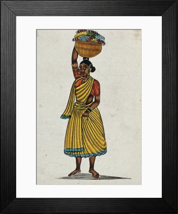 Framed Print : Bangle woman, Madras, India. Creator: Unknown