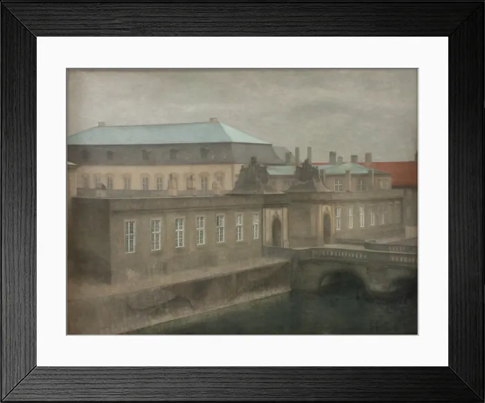 Framed Print : View of Christiansborg Palace. Late Autumn, c1892. Creator: Hammershoi, Vilhelm (1864-1916)