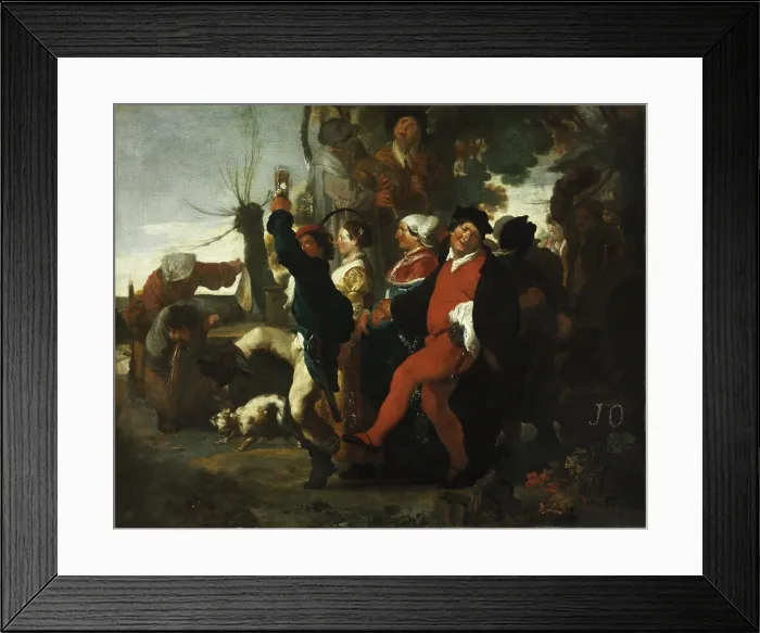 Framed Print : Village Wedding Procession, c1616-1618. Creator: Liss, Johann (1597-1631) Framed Print : Village Wedding Procession, c1616-1618. Creator: Liss, Johann (1597-1631)