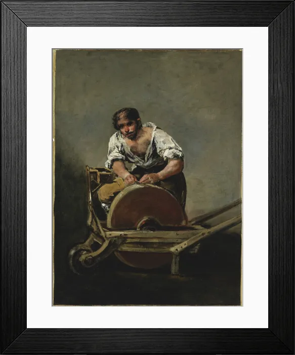 Framed Print : The Knife-Grinder ('El Afilador'), Between 1808 and 1812. Creator: Goya, Francisco, de (1746-1828) Framed Print : The Knife-Grinder ('El Afilador'), Between 1808 and 1812. Creator: Goya, Francisco, de (1746-1828)