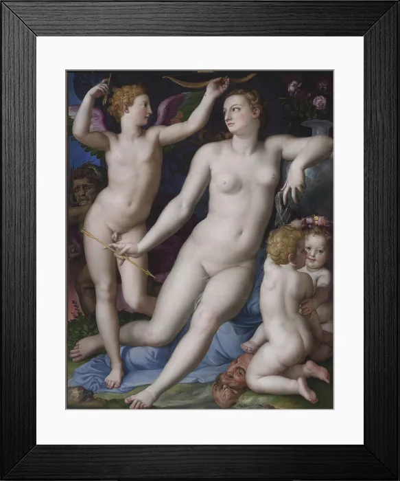 Framed Print : Venus, Cupid and Jealousy, c1550. Creator: Bronzino, Agnolo (1503-1572)