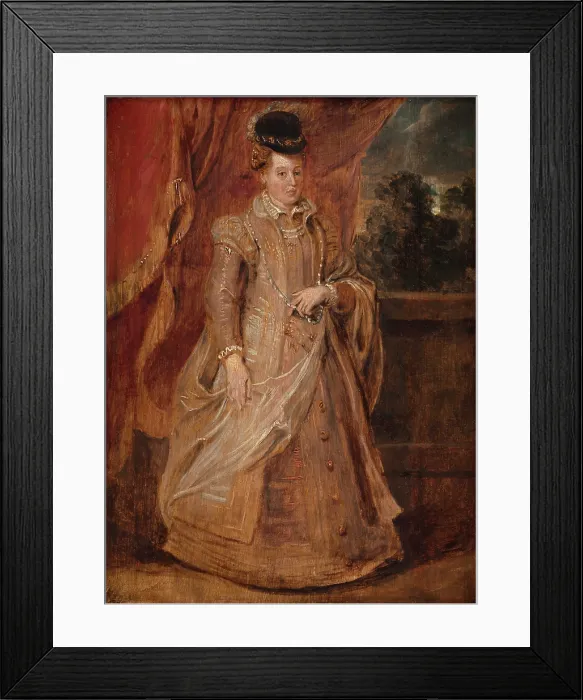 Framed Print : Portrait of Joanna of Austria (1547-1578), Grand Duchess of Tuscany, 1622-1623. Creator: Rubens, Pieter Paul (1577-1640) Framed Print : Portrait of Joanna of Austria (1547-1578), Grand Duchess of Tuscany, 1622-1623. Creator: Rubens, Pieter Paul (1577-1640)