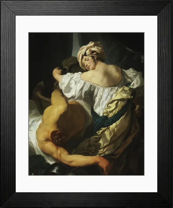 Framed Print : Judith in the Tent of Holofernes, c1624-1625. Creator: Liss, Johann (1597-1631) Framed Print : Judith in the Tent of Holofernes, c1624-1625. Creator: Liss, Johann (1597-1631)