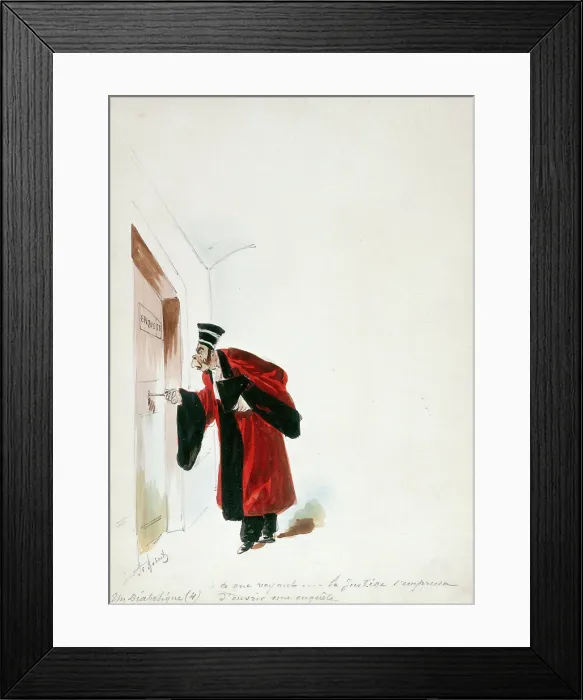 Framed Print : The Panama Canal: the French Ministry of Justice opens an enquiry into its financing, 1897. Creator: HS Robert Framed Print : The Panama Canal: the French Ministry of Justice opens an enquiry into its financing, 1897. Creator: HS Robert