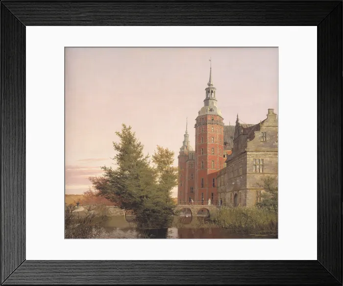 Framed Print : Frederiksborg Castle Seen from the Northwest, 1836. Creator: Kobke, Christen Schiellerup (1810-1848) Framed Print : Frederiksborg Castle Seen from the Northwest, 1836. Creator: Kobke, Christen Schiellerup (1810-1848)