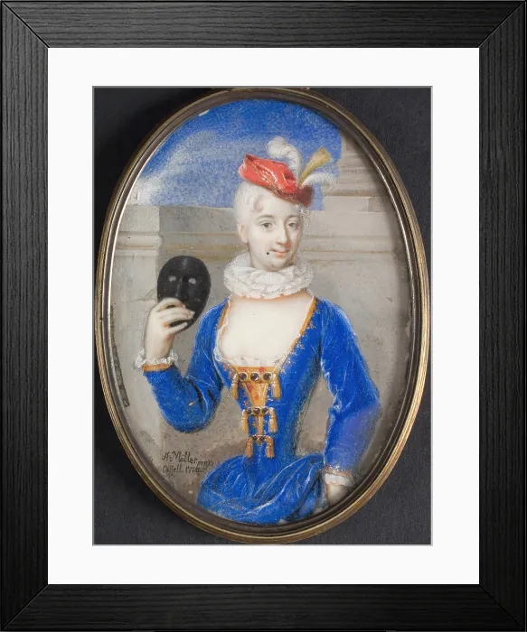Framed Print : Portrait of Princess Wilhelmine Charlotte of Hesse-Kassel (1695-1722), 1714. Creator: Moller, Andreas (1684-c. 1762) Framed Print : Portrait of Princess Wilhelmine Charlotte of Hesse-Kassel (1695-1722), 1714. Creator: Moller, Andreas (1684-c. 1762)