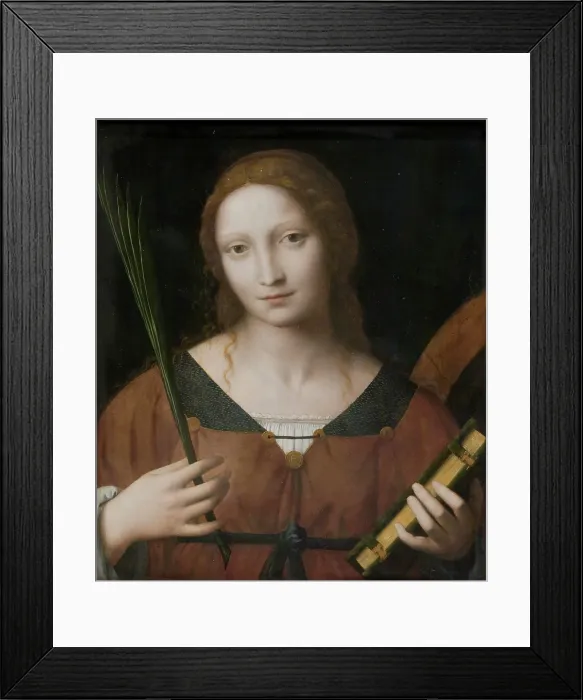 Framed Print : Saint Catherine of Alexandria, First quarter of 16th century. Creator: Luini, Bernardino (ca. 1480-1532) Framed Print : Saint Catherine of Alexandria, First quarter of 16th century. Creator: Luini, Bernardino (ca. 1480-1532)