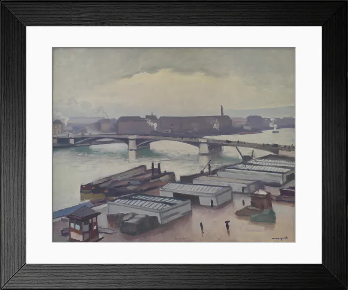 Framed Print : Quai de Paris at Rouen. Rainy Weather, c1912. Creator: Marquet, Pierre-Albert (1875-1947) Framed Print : Quai de Paris at Rouen. Rainy Weather, c1912. Creator: Marquet, Pierre-Albert (1875-1947)