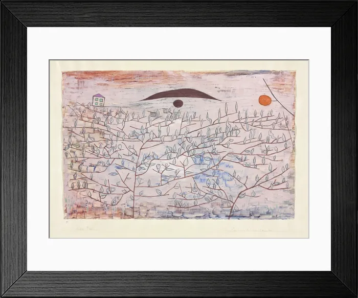 Framed Print : Landscape with accents, 1934. Creator: Klee, Paul (1879-1940) Framed Print : Landscape with accents, 1934. Creator: Klee, Paul (1879-1940)