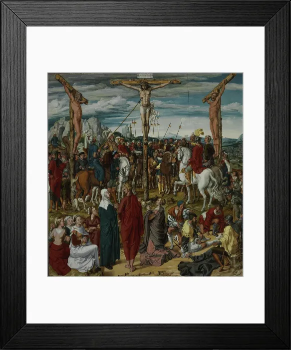 Framed Print : The Crucifixion, c.1540. Creator: Woensam, Anton (of Worms) (1492 / 1500-1541) Framed Print : The Crucifixion, c.1540. Creator: Woensam, Anton (of Worms) (1492 / 1500-1541)
