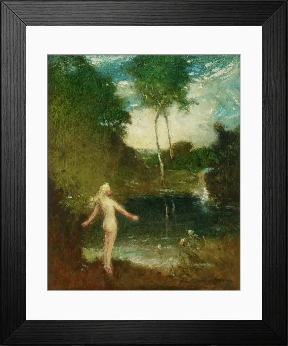 Framed Print : The Diver, about 1908-1915. Creator: Elliott Daingerfield Framed Print : The Diver, about 1908-1915. Creator: Elliott Daingerfield