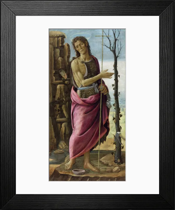 Framed Print : Saint John the Baptist, c1485. Creator: Jacopo del Sellaio (1442-1493) Framed Print : Saint John the Baptist, c1485. Creator: Jacopo del Sellaio (1442-1493)