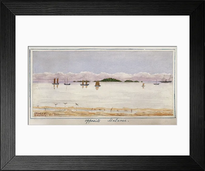 Framed Print : Opposite Malacca, 1881. Creator: John Edmund Taylor. Opposite Malacca, 1881. Creator: John Edmund Taylor Framed Print : Opposite Malacca, 1881. Creator: John Edmund Taylor. Opposite Malacca, 1881. Creator: John Edmund Taylor