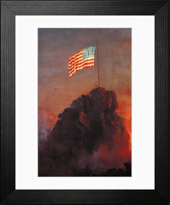 Framed Print : Our Flag, 1864. Creator: Frederic Edwin Church Framed Print : Our Flag, 1864. Creator: Frederic Edwin Church