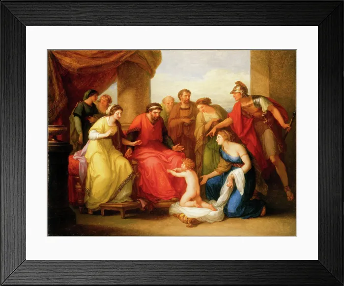 Framed Print : The Child Pyrrhos imploring King Glaucus for Asylum, 1794. Creator: Kauffmann, Angelika (1741-1807) Framed Print : The Child Pyrrhos imploring King Glaucus for Asylum, 1794. Creator: Kauffmann, Angelika (1741-1807)