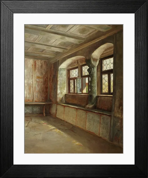 Framed Print : Rothenburg Interior, 1883. Creator: Lewis Cass Lutz Framed Print : Rothenburg Interior, 1883. Creator: Lewis Cass Lutz