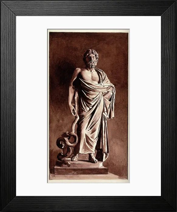 Framed Print : Aesculapius. Creator: Unknown Framed Print : Aesculapius. Creator: Unknown