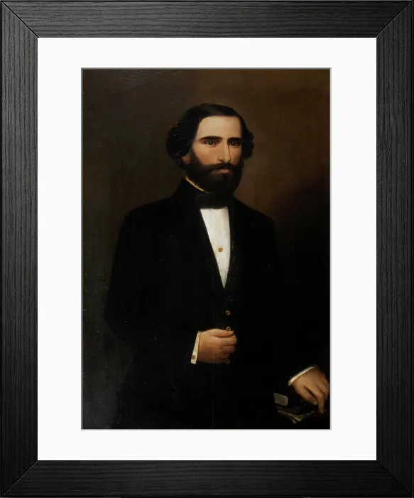 Framed Print : Portrait of the Composer Giuseppe Verdi (1813-1901), First half of the 19th century. Creator: Torriani, F Framed Print : Portrait of the Composer Giuseppe Verdi (1813-1901), First half of the 19th century. Creator: Torriani, F